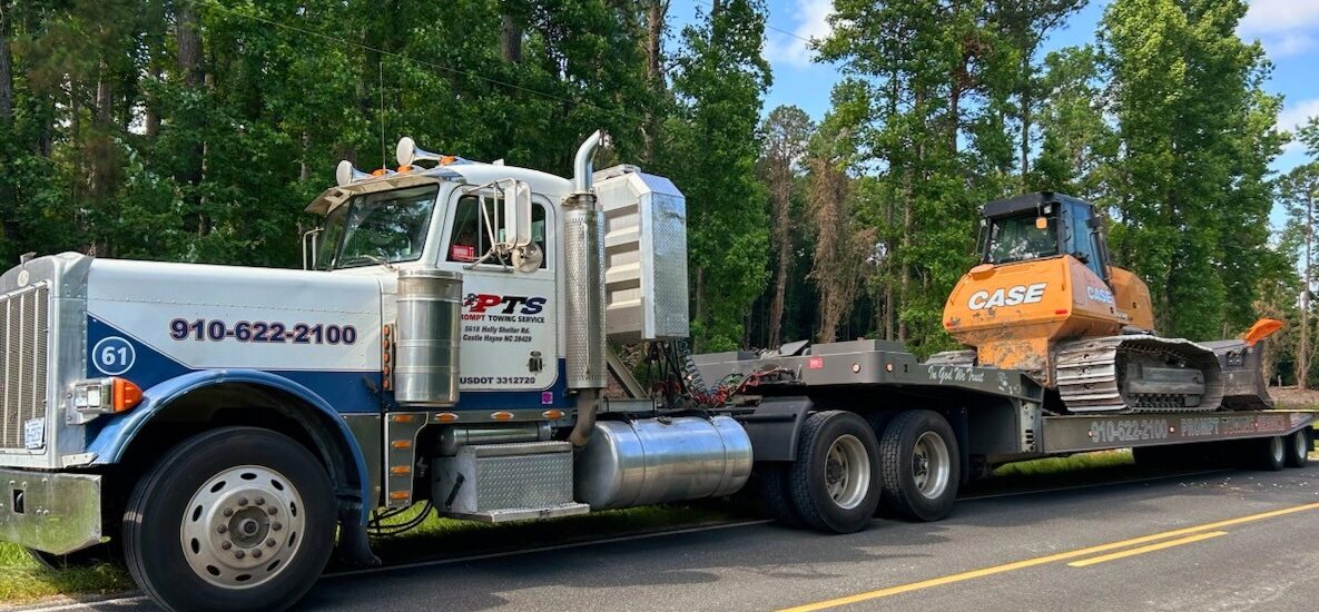 Heavy Equipment Transport near Port North Gate for Prompt Towing Service